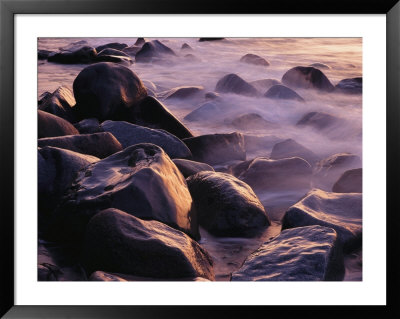 Sunlit Rocks In Surf And Spray, Jasmund National Park, Germany by Norbert Rosing Pricing Limited Edition Print image
