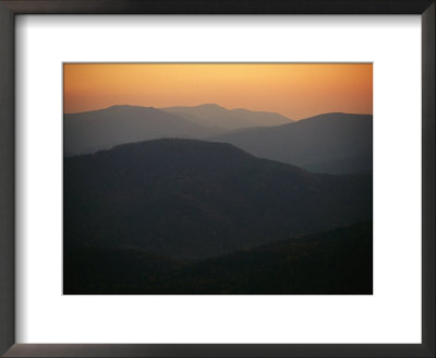 Twilight Over The Blue Ridge Mountains View From Skyline Drive, Tanners Ridge by Raymond Gehman Pricing Limited Edition Print image