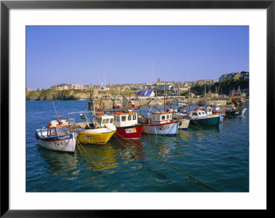 Small Boats In The Harbour, Newquay, Cornwall, England, Uk by Roy Rainford Pricing Limited Edition Print image