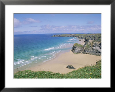 Bedruthan Steps, Cornwall, England, United Kingdom by J Lightfoot Pricing Limited Edition Print image