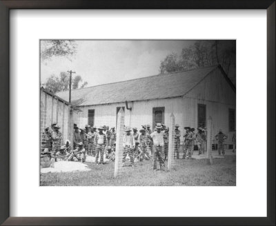Prison Compound No. 1, Angola, Louisiana, Leadbelly In Foregound by Alan Lomax Pricing Limited Edition Print image