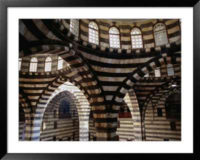 Inside Striped Domes Of Khan Assad Pasha Built Between 1751-53, Old City, Damascus, Syria by Mark Daffey Pricing Limited Edition Print image