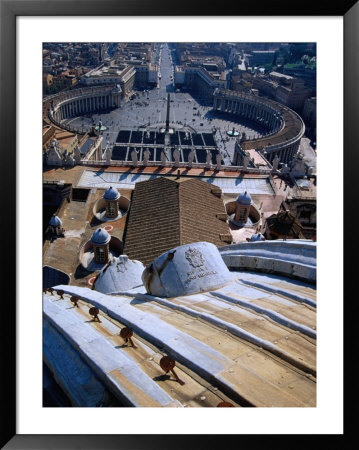 Unequalled View Of Rome And Piazza San Pietro From Dome Of St. Peter's Basilica, Vatican City by Glenn Beanland Pricing Limited Edition Print image