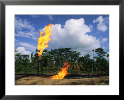 Flames From Oil Drilling Pipes by Steve Winter Pricing Limited Edition Print image