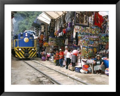 Aguas Calientes, Tourist Town Below Inca Ruins, Built Round Railway, Machu Picchu, Peru by Tony Waltham Pricing Limited Edition Print image