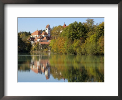 St. Mang Monastery And Basilica Reflected In The River Lech, Fussen, Bavaria (Bayern), Germany by Gary Cook Pricing Limited Edition Print image