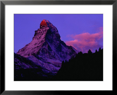 Matterhorn Seen From Zermatt, Zermatt, Switzerland by Cheryl Conlon Pricing Limited Edition Print image