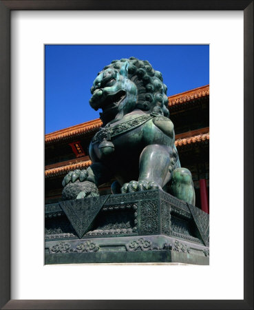Imperial Lion At Forbidden City, Beijing, China by Diana Mayfield Pricing Limited Edition Print image