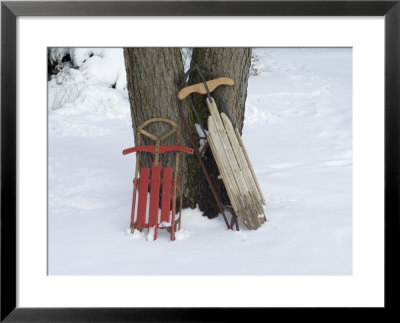 Antique Sleds In The Snow On A Family Farm Near Cortland, Nebraska by Joel Sartore Pricing Limited Edition Print image