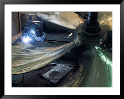Welding Propeller, Marine Industry, Seattle, Washington, Usa by Walter Rawlings Pricing Limited Edition Print image