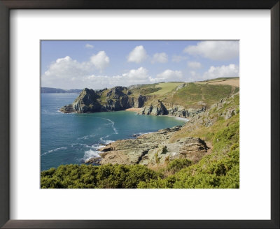 Gammon Head, Prawle Point, Devon Coast Path, South Hams, Devon, England, United Kingdom by David Hughes Pricing Limited Edition Print image