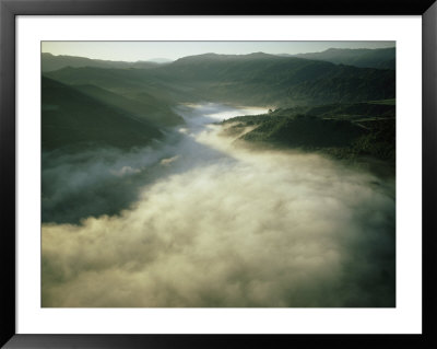 An Aerial View Of A Fog-Filled Valley On The Monterey Peninsula by Bill Curtsinger Pricing Limited Edition Print image
