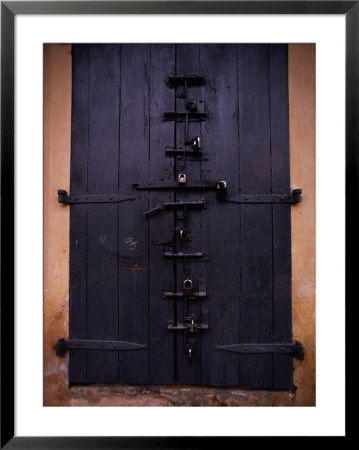 Door With Locks, Haiti by James P. Blair Pricing Limited Edition Print image