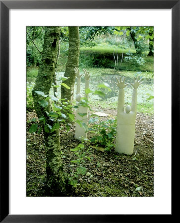 Contemporary Sculpture, Figures Rising From Ground In Woodland by Mark Bolton Pricing Limited Edition Print image
