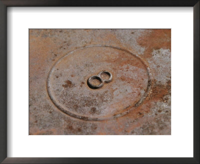 Detail Of A Rusted Piece Of Metal Found In A Junkyard by Jim Webb Pricing Limited Edition Print image