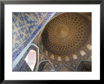 Mosaic Ceiling In Masjed-E Sheikh Lotfollah Mosque, Emam Khomeini Square, Esfahan, Iran by Holger Leue Pricing Limited Edition Print image