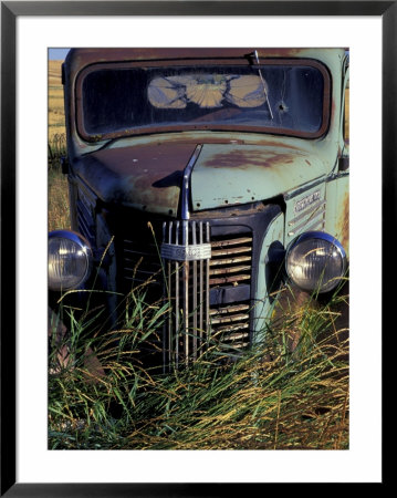 Old Truck In Field, Gennesse, Idaho, Usa by Darrell Gulin Pricing Limited Edition Print image