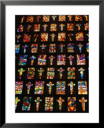 Stained Glass Windows Of The Modern Cathedral, Barranquilla, Colombia by Krzysztof Dydynski Pricing Limited Edition Print image