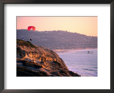 Hang-Glider Taking Off, Torrey Pines Gilderport, La Jolla, San Diego, California by Eddie Brady Pricing Limited Edition Print image
