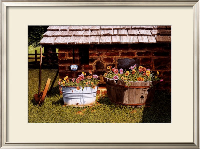 Pumphouse Pansies by Bob Timberlake Pricing Limited Edition Print image
