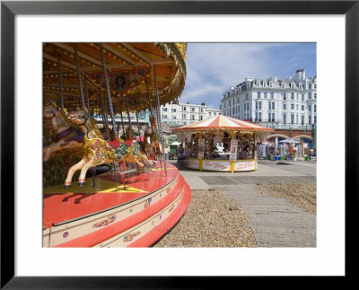 Carousel On Brighton Beach, Brighton, Sussex, England, United Kingdom by Ethel Davies Pricing Limited Edition Print image