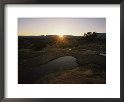Sunrise Over Frozen Puddles, Arizona by David Edwards Pricing Limited Edition Print image
