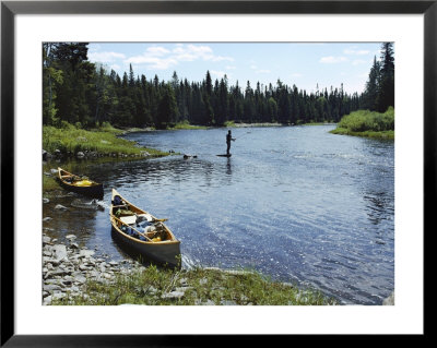 Fishing By A River by Bill Curtsinger Pricing Limited Edition Print image