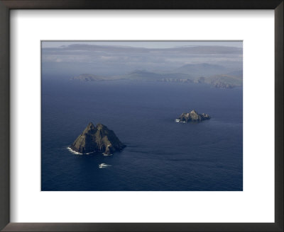 Aerial View Of Great Skellig Michael And Little Skellig Island by James P. Blair Pricing Limited Edition Print image