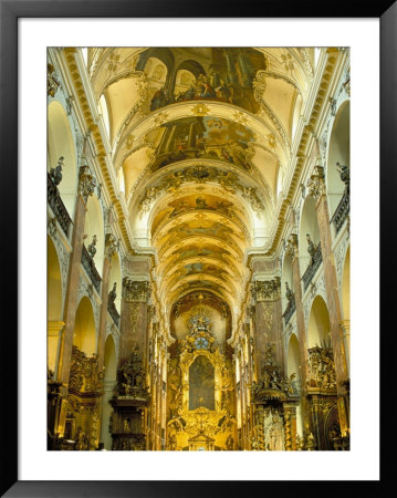 Nave Of The Baroque Church Of St. James, Prague, Czech Republic by Upperhall Pricing Limited Edition Print image