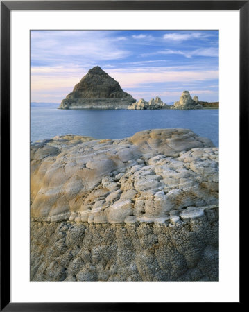 Lake And Tufa Formations, Pyramid Lake Indian Reservation, Nevada, Usa by Scott T. Smith Pricing Limited Edition Print image