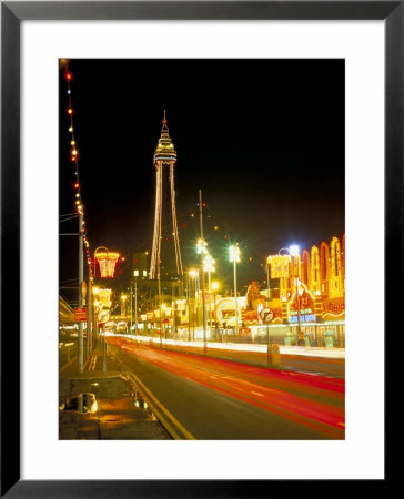 Blackpool Tower And Illuminations, Blackpool, Lancashire, England, United Kingdom by Roy Rainford Pricing Limited Edition Print image