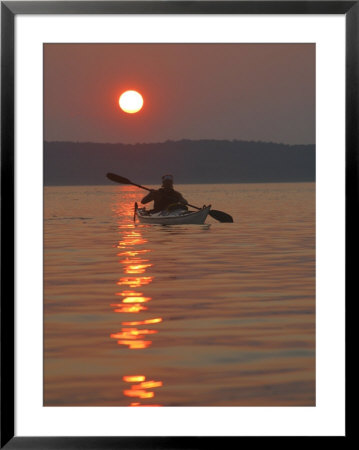 Seakayaking On The Potomac River At Sunset by Skip Brown Pricing Limited Edition Print image