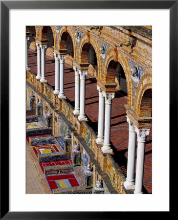 Rows Of Columns, Plaza De Espana, Seville, Andalucia (Andalusia), Spain by Marco Simoni Pricing Limited Edition Print image