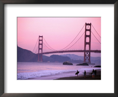 Golfing, Golden Gate Bridge, San Francisco, California by Mark Newman Pricing Limited Edition Print image