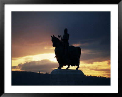 Statue Of Robert Bruce, Bannockburn, Stirlingshire, Scotland, United Kingdom by Adam Woolfitt Pricing Limited Edition Print image