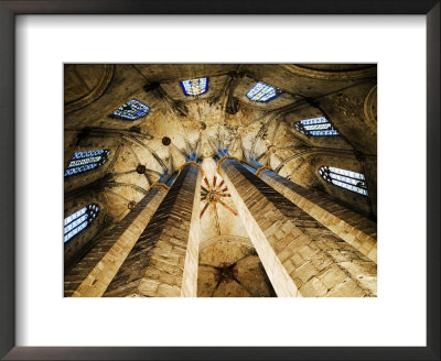 Vault Detail Of The Esglesia De Santa Maria Del Mar, Barcelona, Catalonia, Spain by Krzysztof Dydynski Pricing Limited Edition Print image
