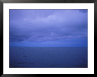 The Horizon Line Splits The View Looking Out Over The Caribbean Sea In Belize by Stephen Alvarez Pricing Limited Edition Print image