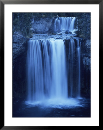 Twilight View Of Colonnade Falls And Surrounding Evergreen Forest by Tom Murphy Pricing Limited Edition Print image