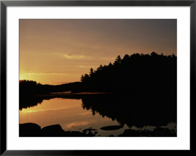 Sunrise Reflected In Iron Lake, Superior Nf, Mn by Wiley & Wales Pricing Limited Edition Print image