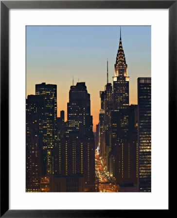 42Nd Street And Chrysler Bldg, New York, Usa by Walter Bibikow Pricing Limited Edition Print image