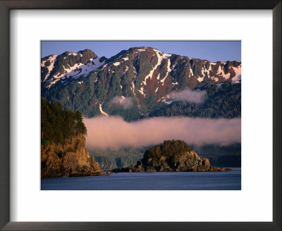 Rocky Headlands And Snow-Capped Peaks, Chichagof Island, Alaska, Usa by Ralph Lee Hopkins Pricing Limited Edition Print image