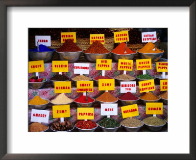 Spices For Sale In Cairo, Egypt by Juliet Coombe Pricing Limited Edition Print image