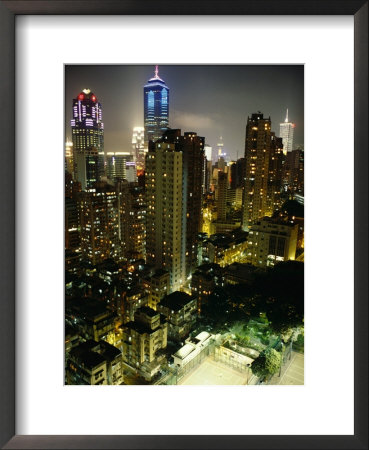 Inland View Of Hong Kong With Soccer And Basketball Courts by Eightfish Pricing Limited Edition Print image
