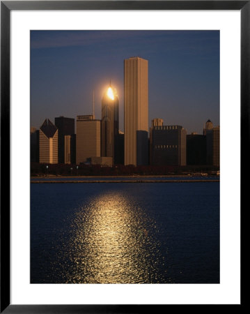 Skyline At Sunrise, Chicago by Bruce Leighty Pricing Limited Edition Print image