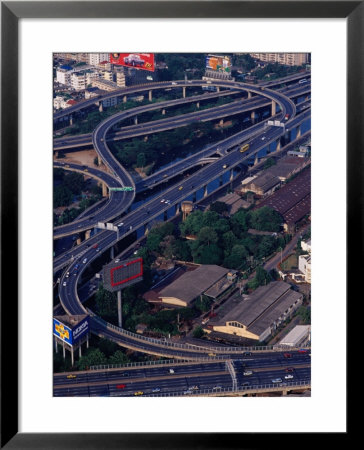 Freeways From Baiyoke Sky Tower, Bangkok, Thailand by Richard I'anson Pricing Limited Edition Print image