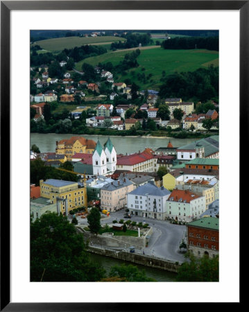 City On Banks Of River Inn, Passau, Germany by Wayne Walton Pricing Limited Edition Print image
