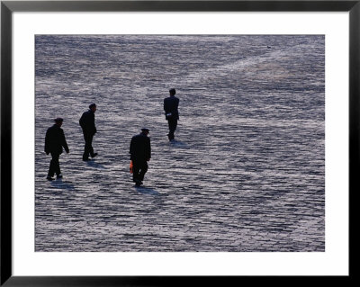 Men Walking Across Cobblestones Of The Forbidden City, Beijing, China, by Phil Weymouth Pricing Limited Edition Print image