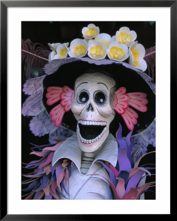 Skeletons, Day Of The Dead, Paper Mache Sculpture, Oaxaca, Mexico by Judith Haden Pricing Limited Edition Print image