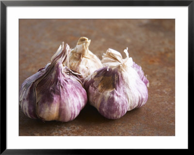 Fresh Violet And White Garlic, Clos Des Iles, Le Brusc, Cote D'azur, Var, France by Per Karlsson Pricing Limited Edition Print image