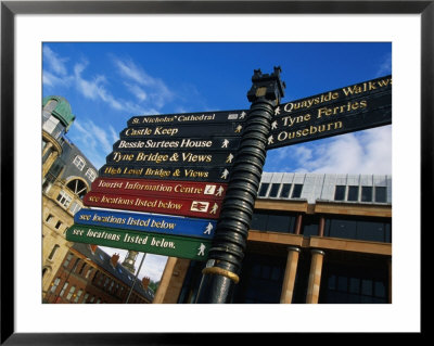 Quayside Sign, Newcastle-Upon-Tyne, Newcastle-Upon-Tyne, England by Doug Mckinlay Pricing Limited Edition Print image
